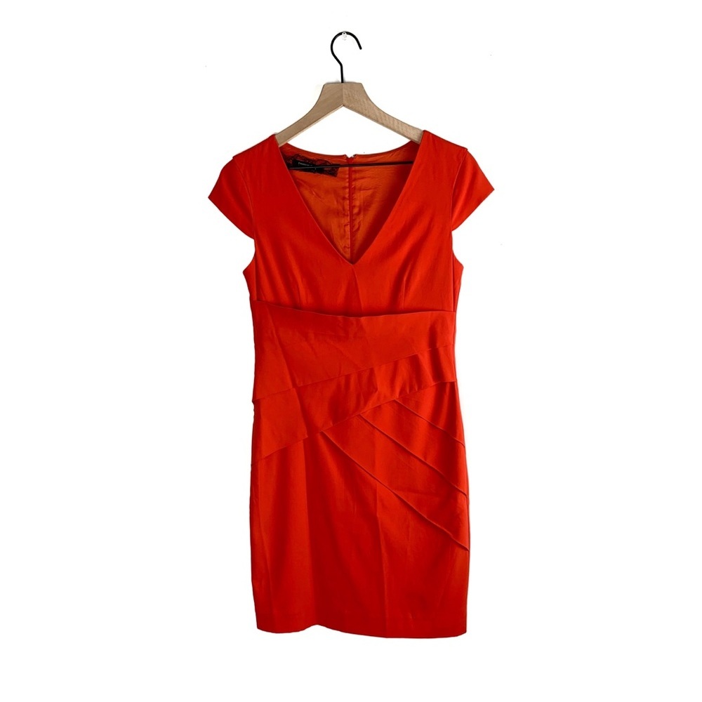 Patrizia Pepe Orange Layer Short Sleeve Dress